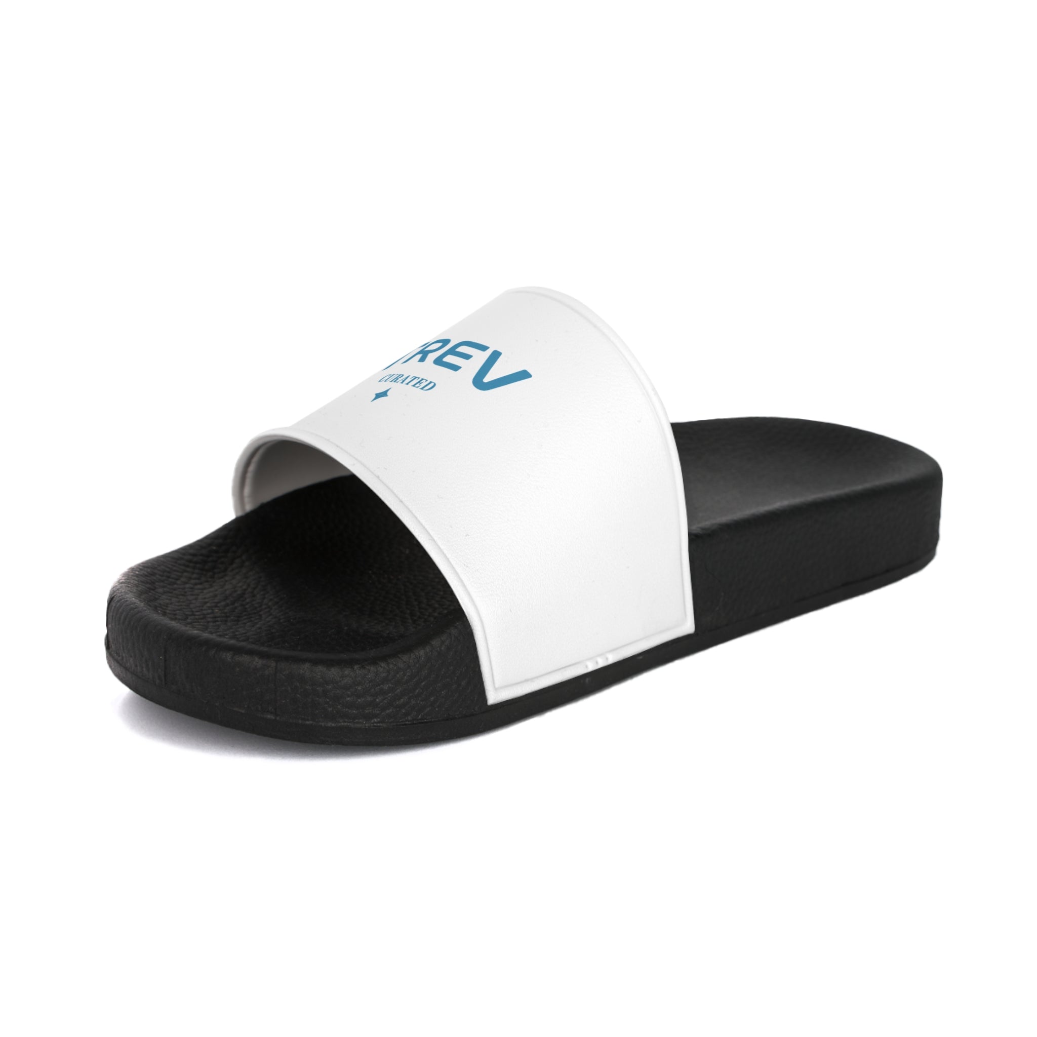 TREV Women's White Slide Sandals