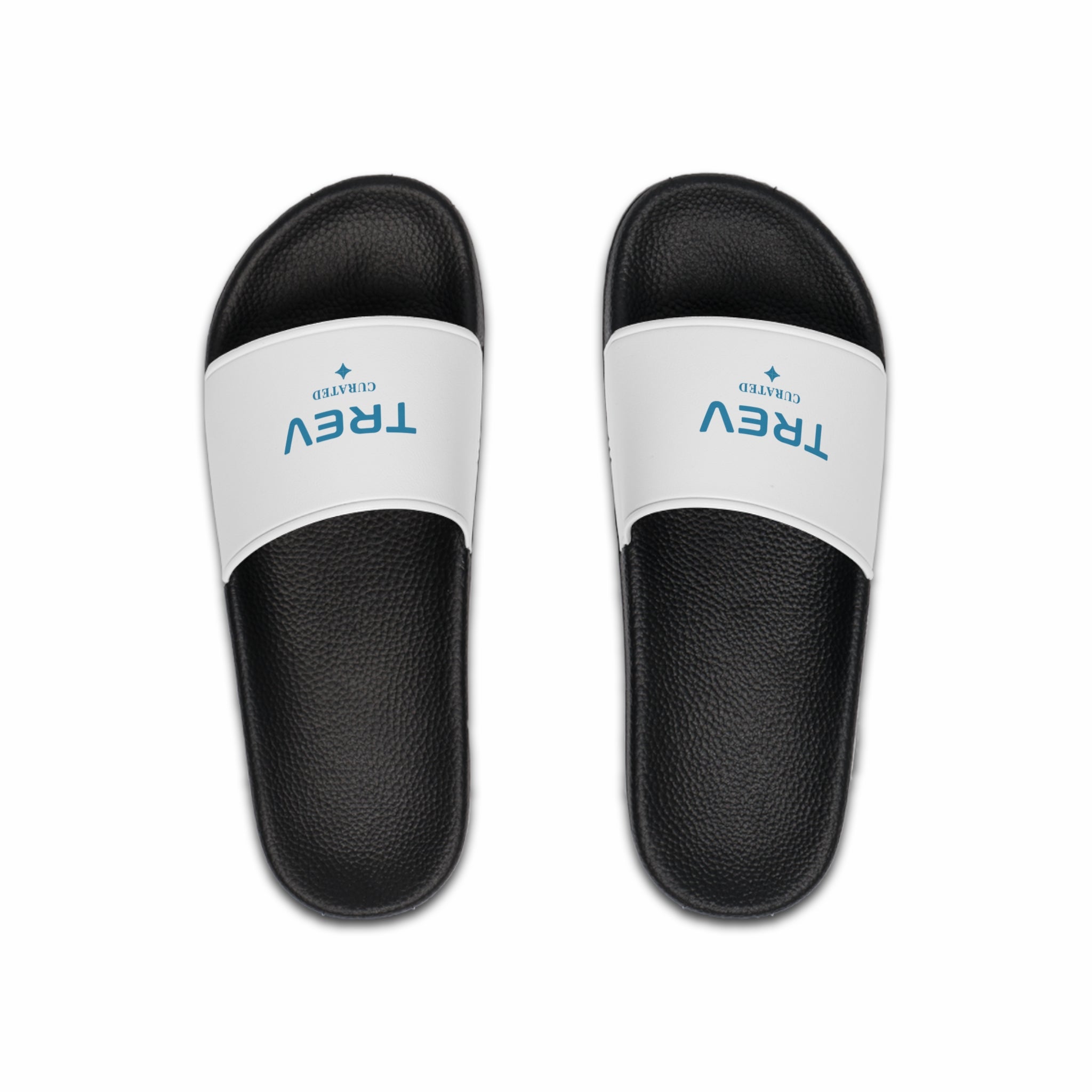 TREV Women's White Slide Sandals