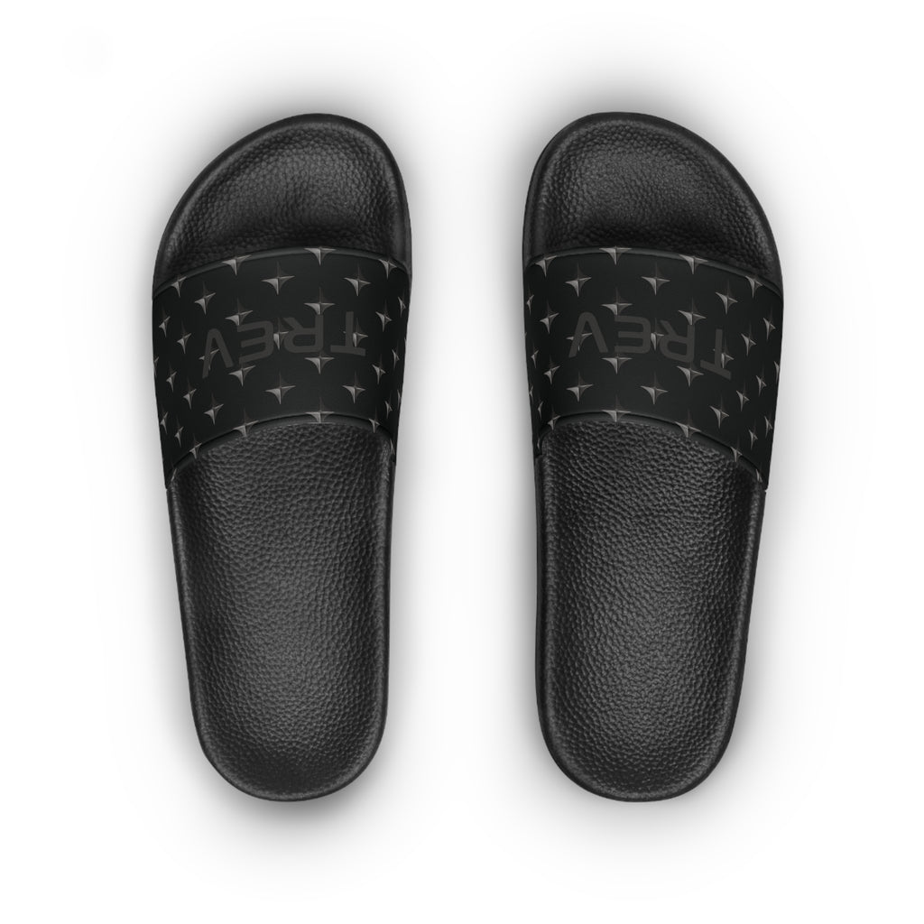 Sandales à enfiler noires/cyan Trev pour femme
