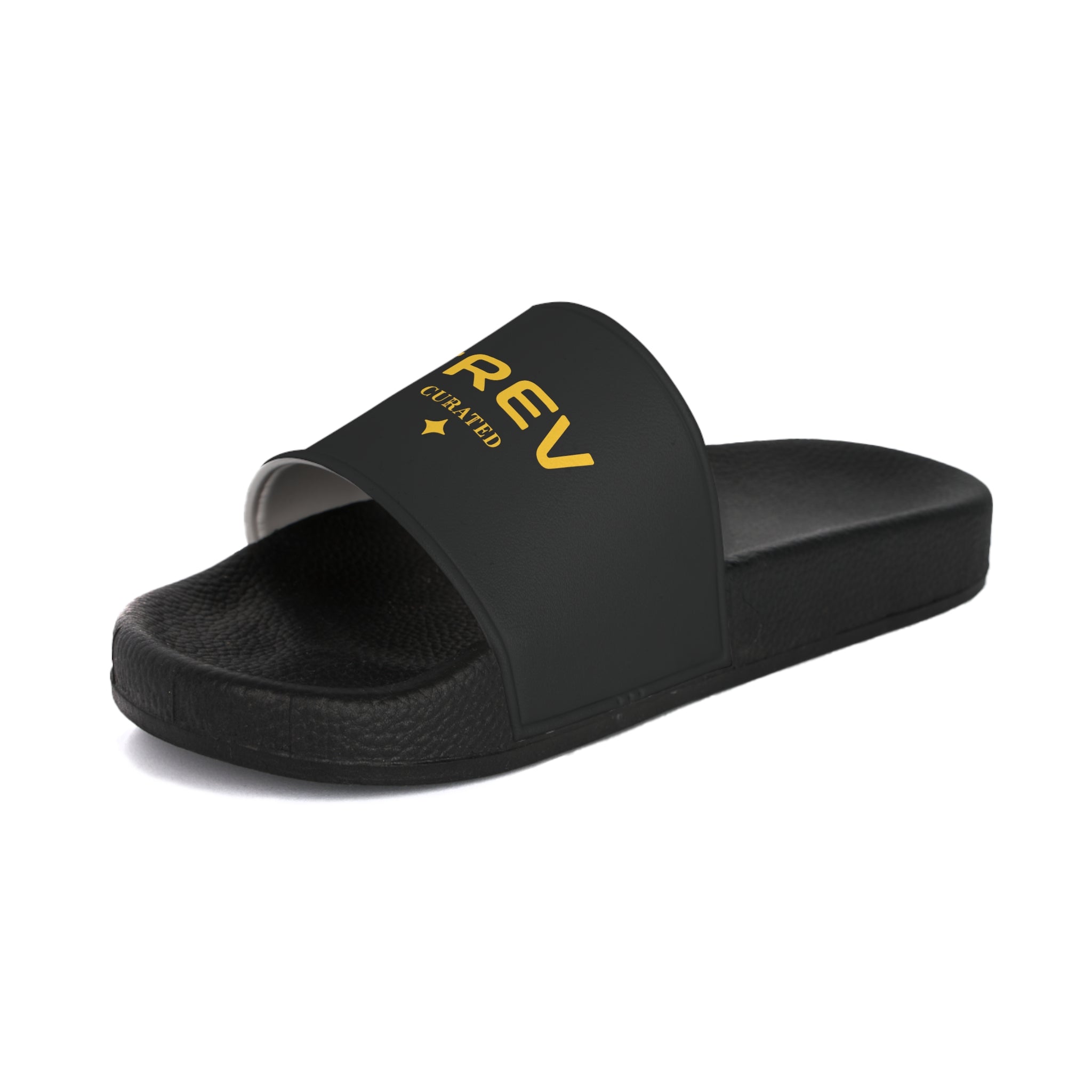 Sandales à enfiler noires/cyan Trev pour femme