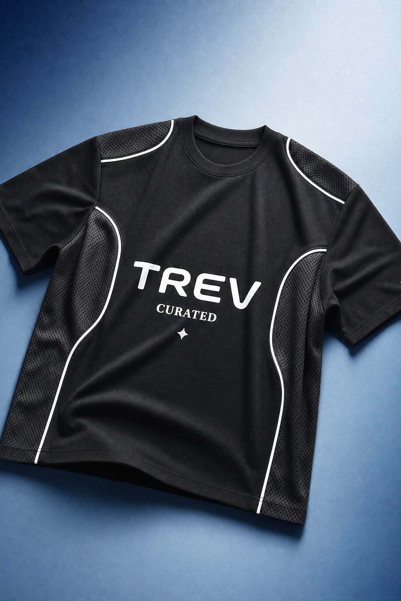 TREV Curated Club's Owner Unisex Air Contrast Panel T-Shirt