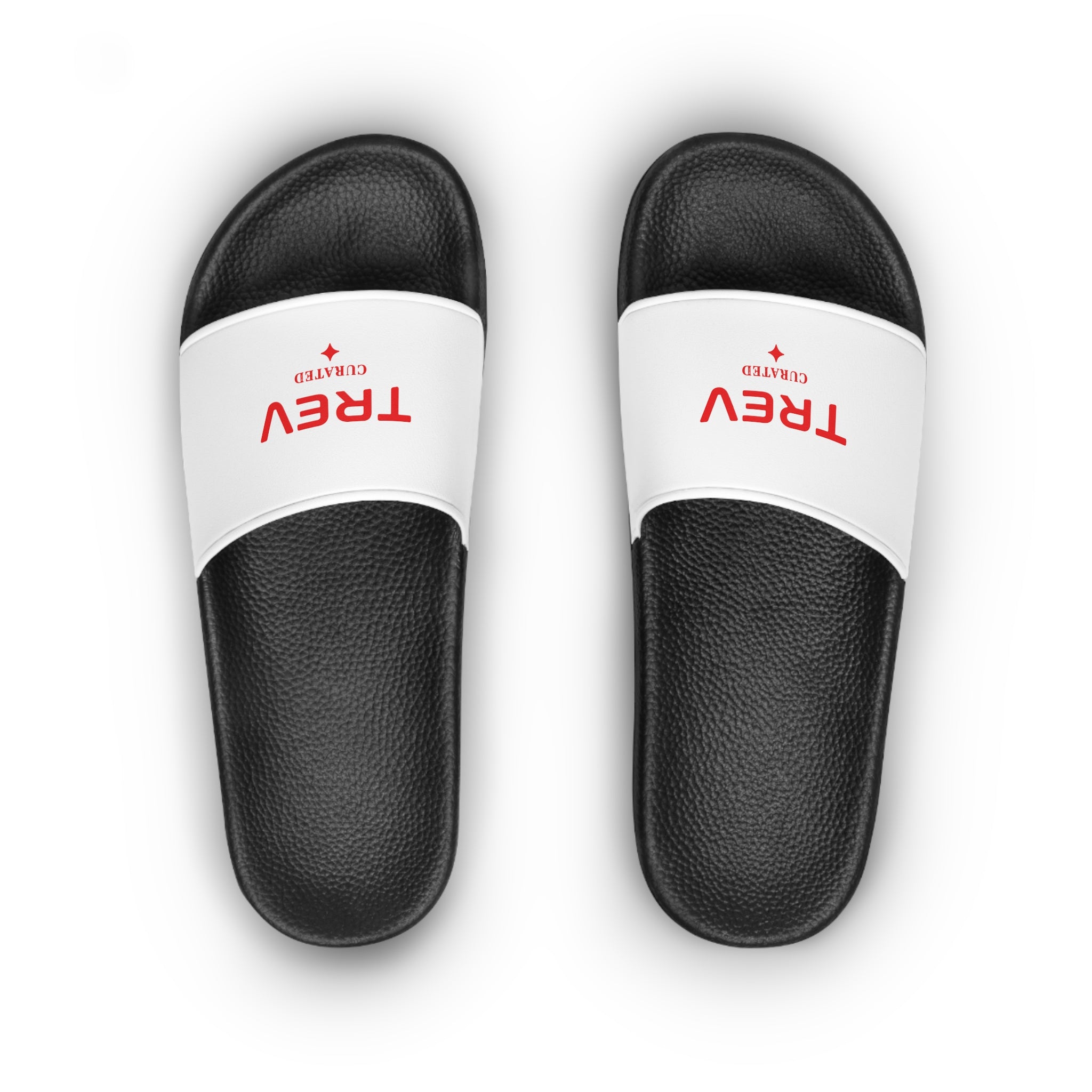 Sandales compensées TREV blanches/rouges pour femme