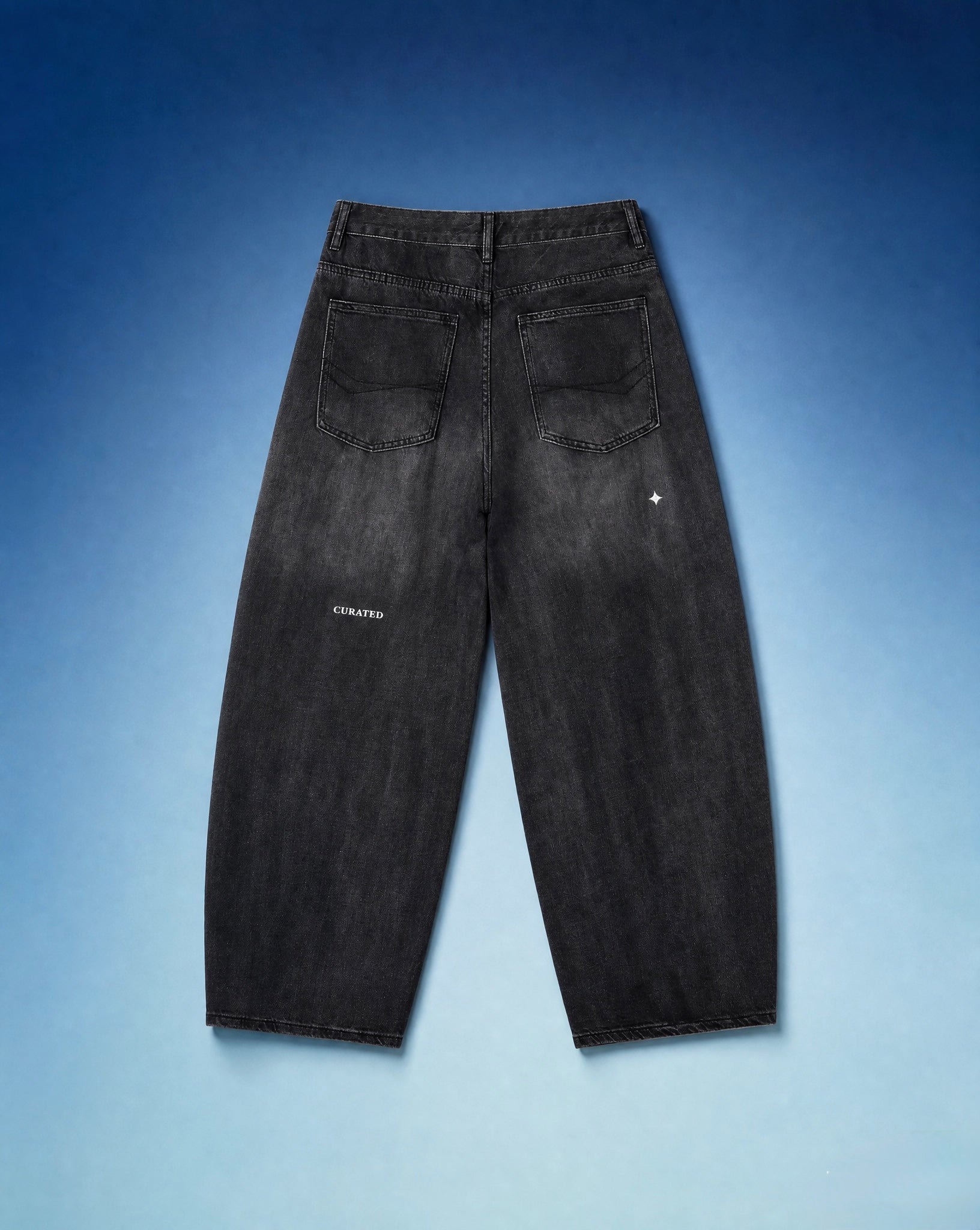 (PRE-ORDER) TREV Curated Men Vintage Black Barrel Leg Jean