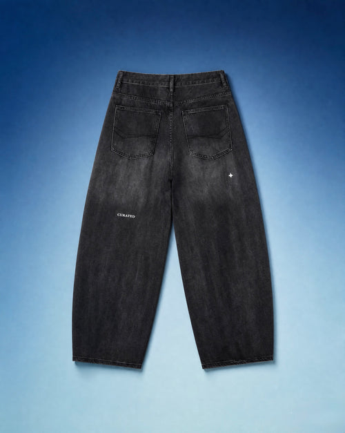 (PRE-ORDER) TREV Curated Men Vintage Black Barrel Leg Jean