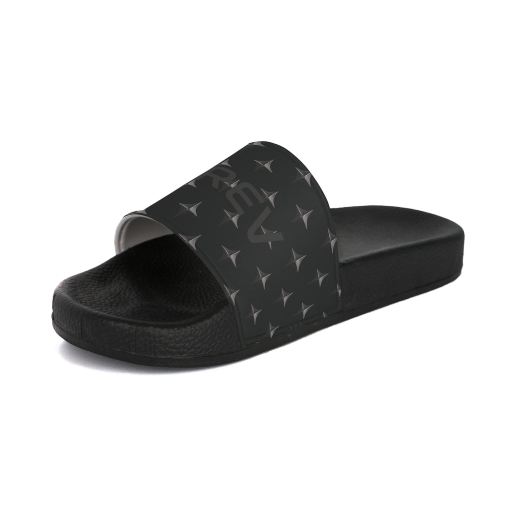 Sandales à enfiler noires/cyan Trev pour femme