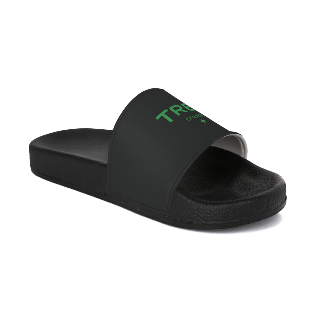 Mules TREV noires et vertes pour hommes