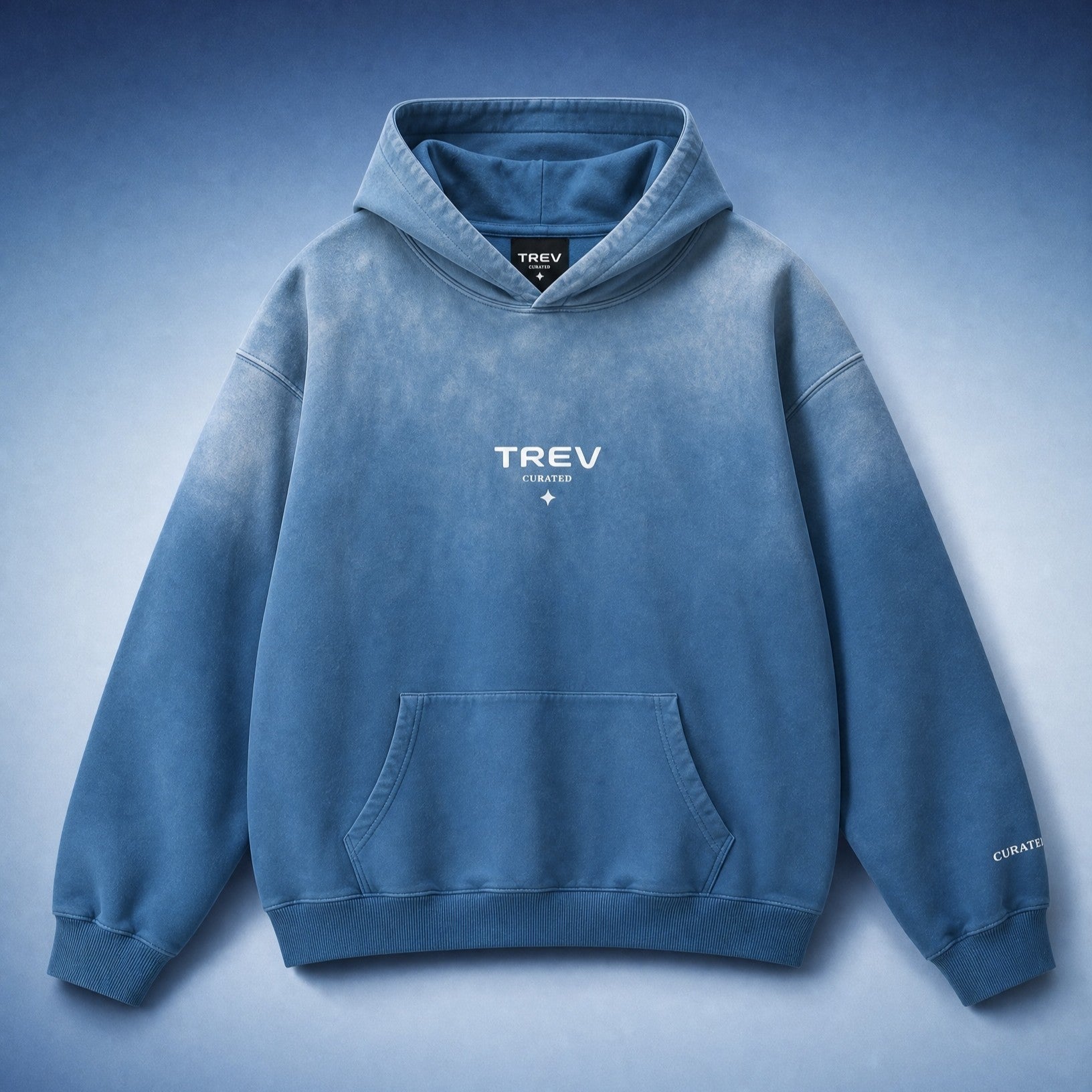 TREV Curated Unisex Heavyweight Sunfade Oversized Hoodies