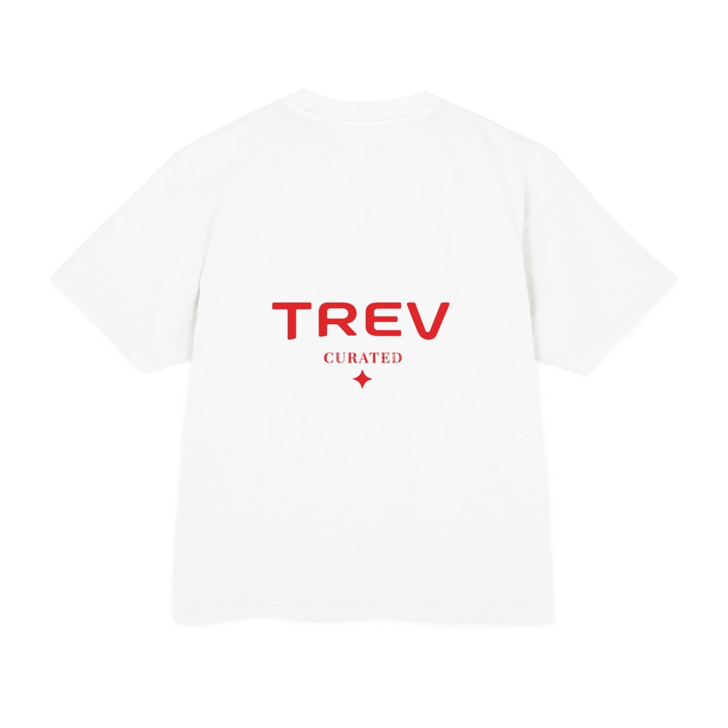 T-shirt urbain blanc/rouge TREV Curated