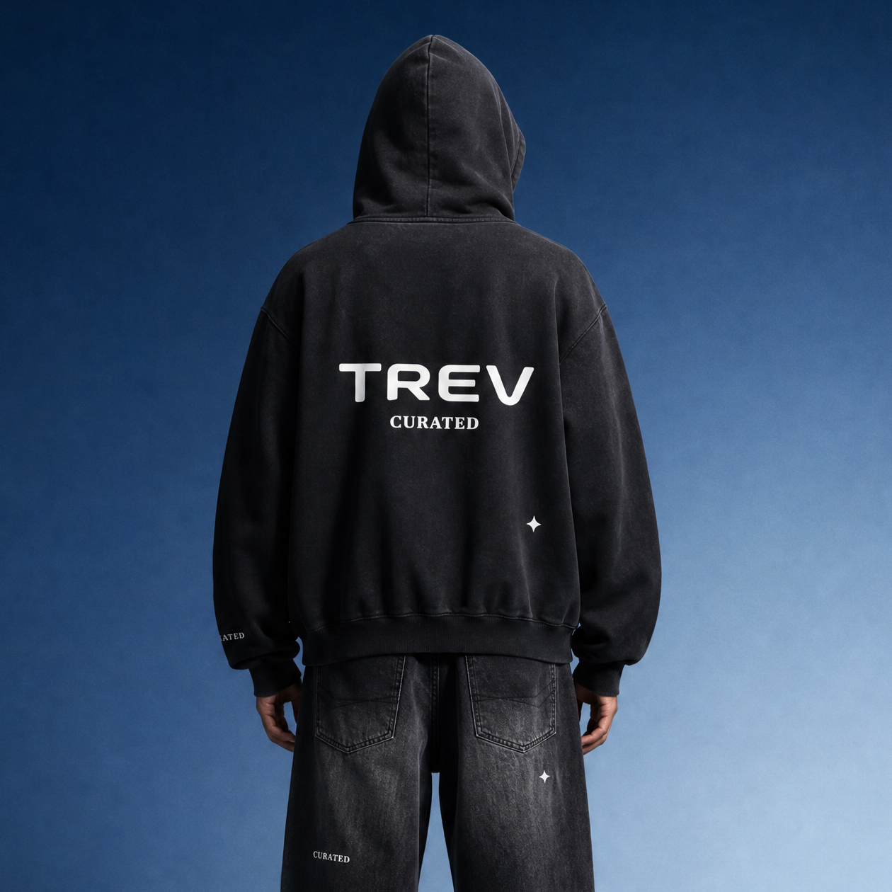 TREV Curated Sunfade Oversized Hoodies