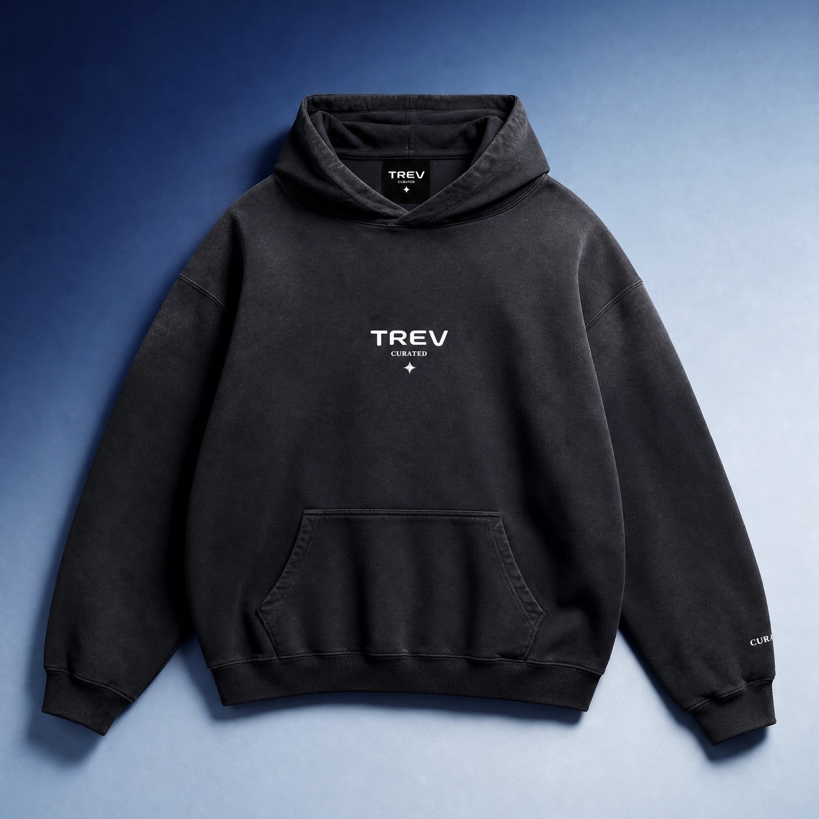 TREV Curated Unisex Heavyweight Sunfade Oversized Hoodies
