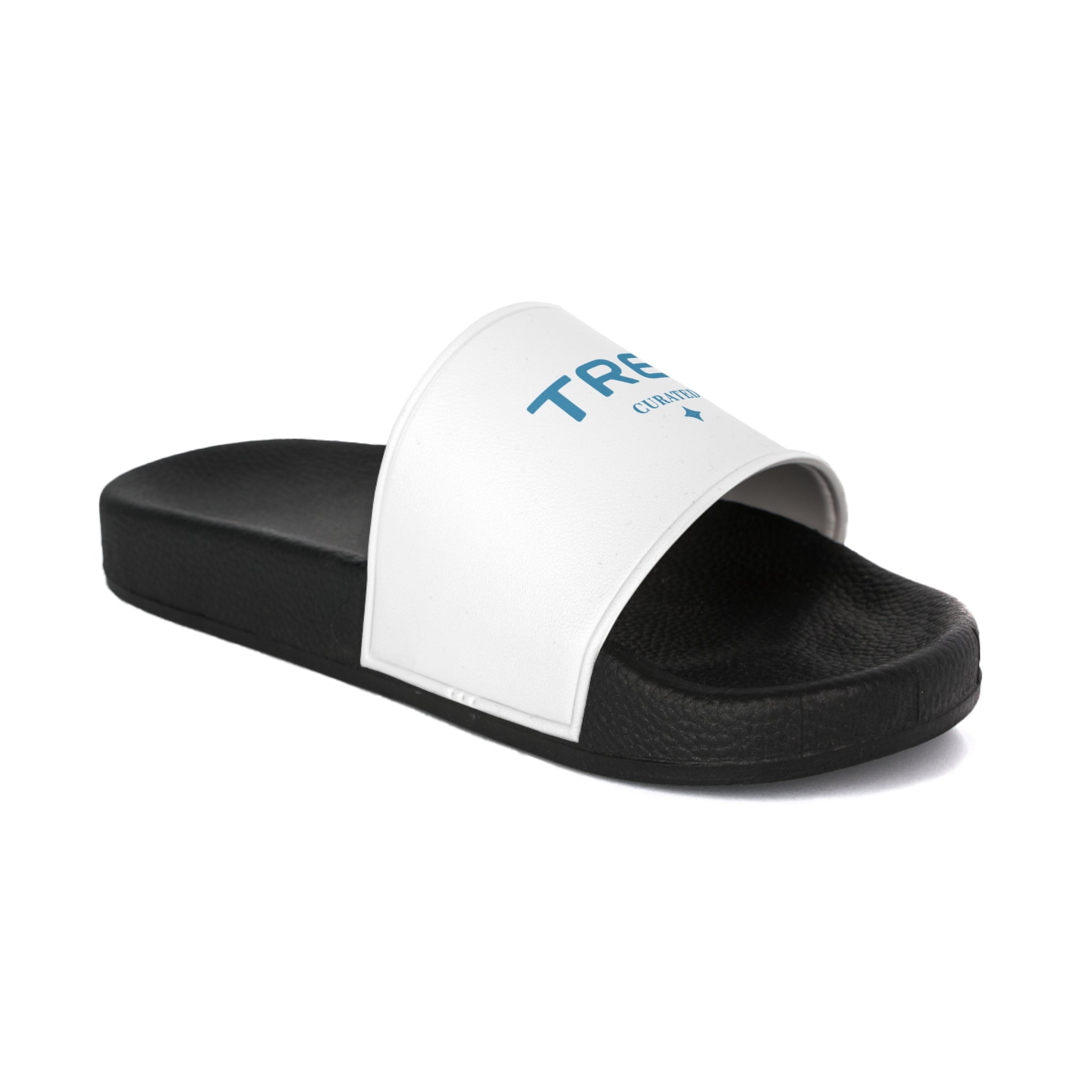 TREV Women's White Slide Sandals