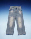 TREV Curated Unisex Vintage Wash Distressed Jean
