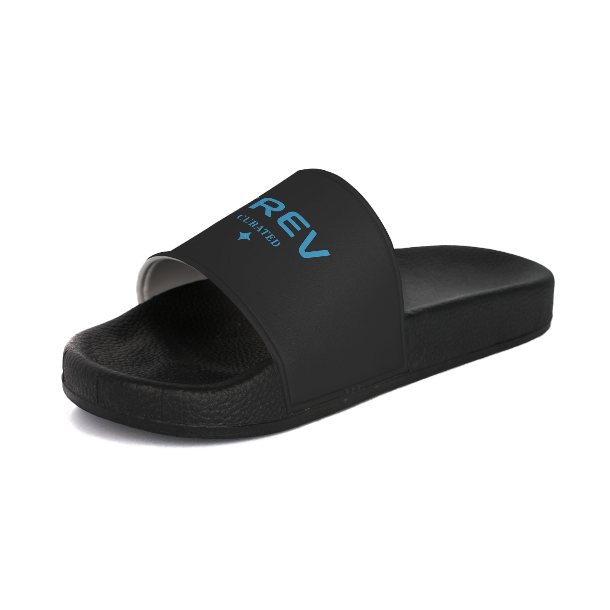 TREV Women's Black Slide Sandals