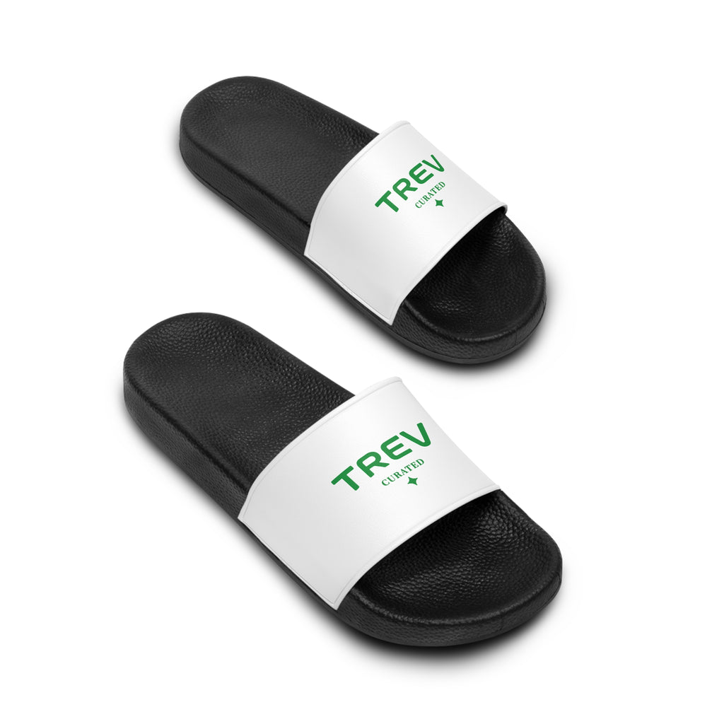 Sandales compensées TREV blanches/rouges pour femme