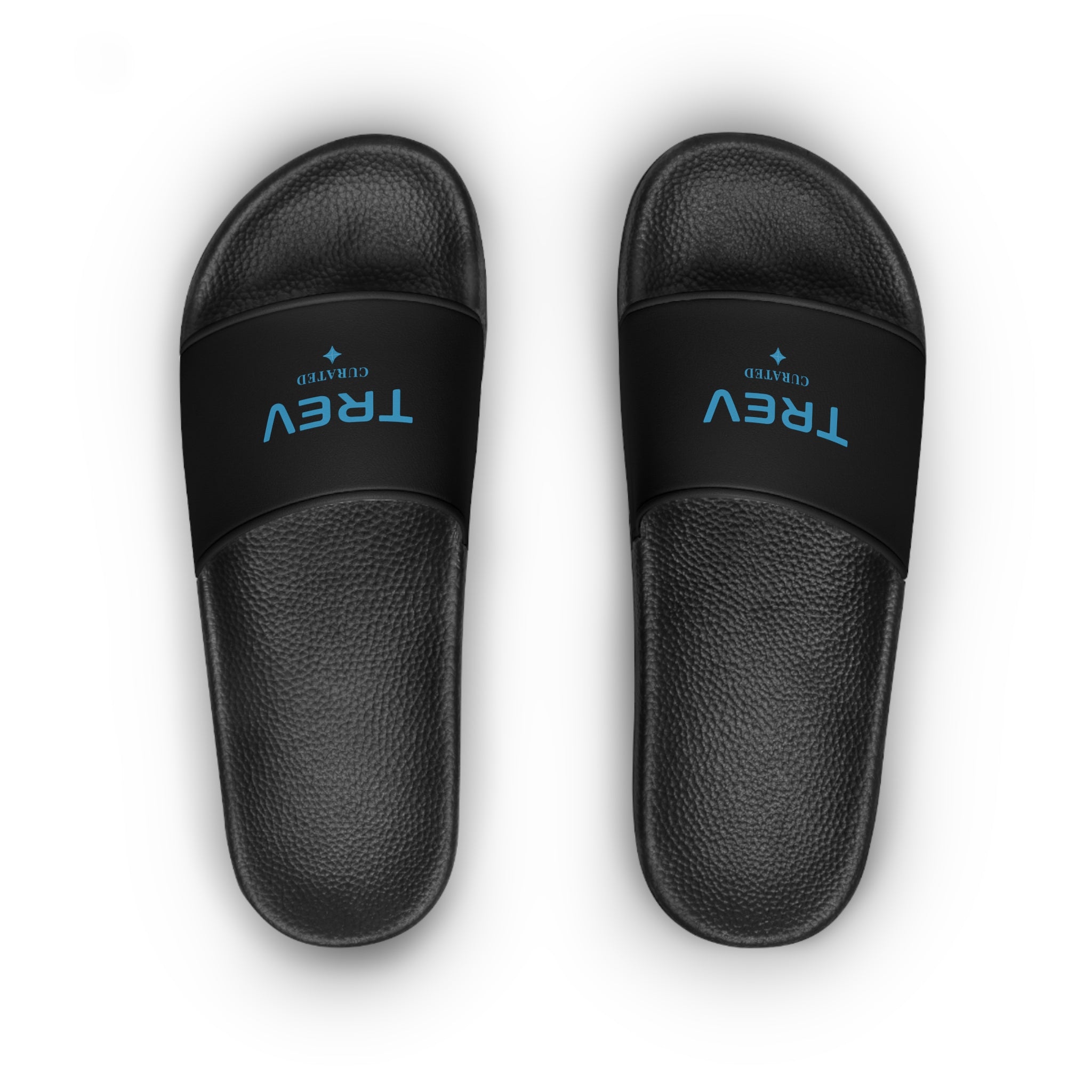 TREV Women's Black Slide Sandals