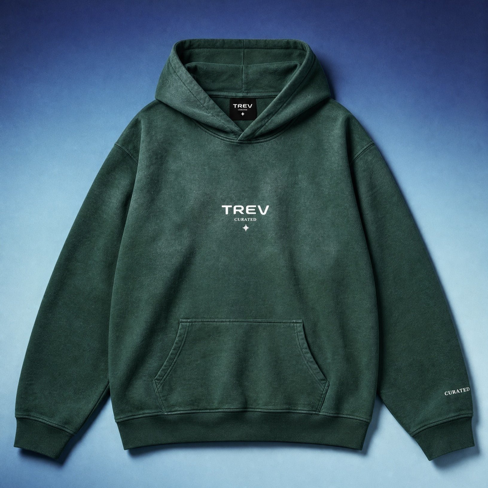 TREV Curated Unisex Heavyweight Sunfade Oversized Hoodies