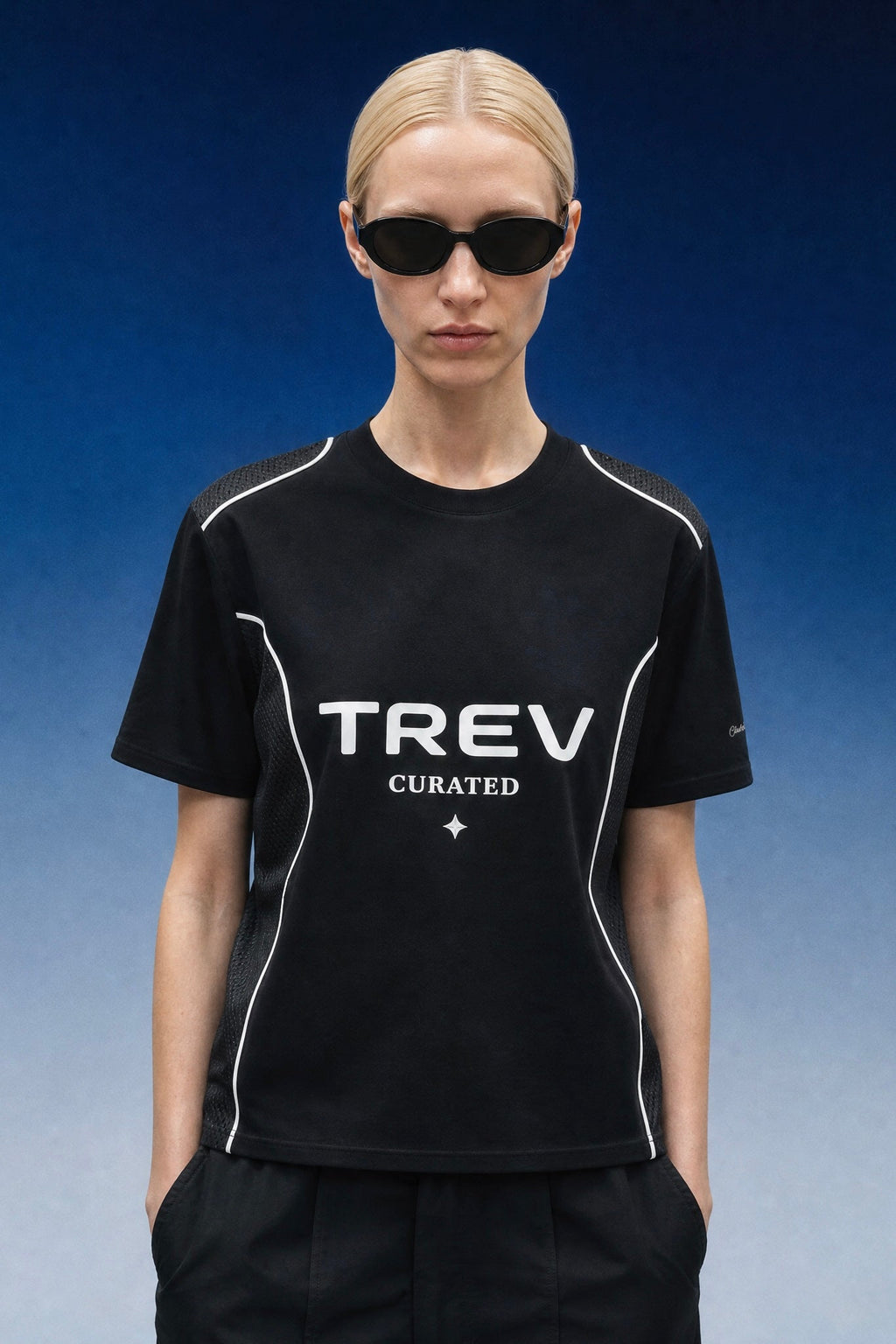TREV Curated Club's Owner Unisex Air Contrast Panel T-Shirt
