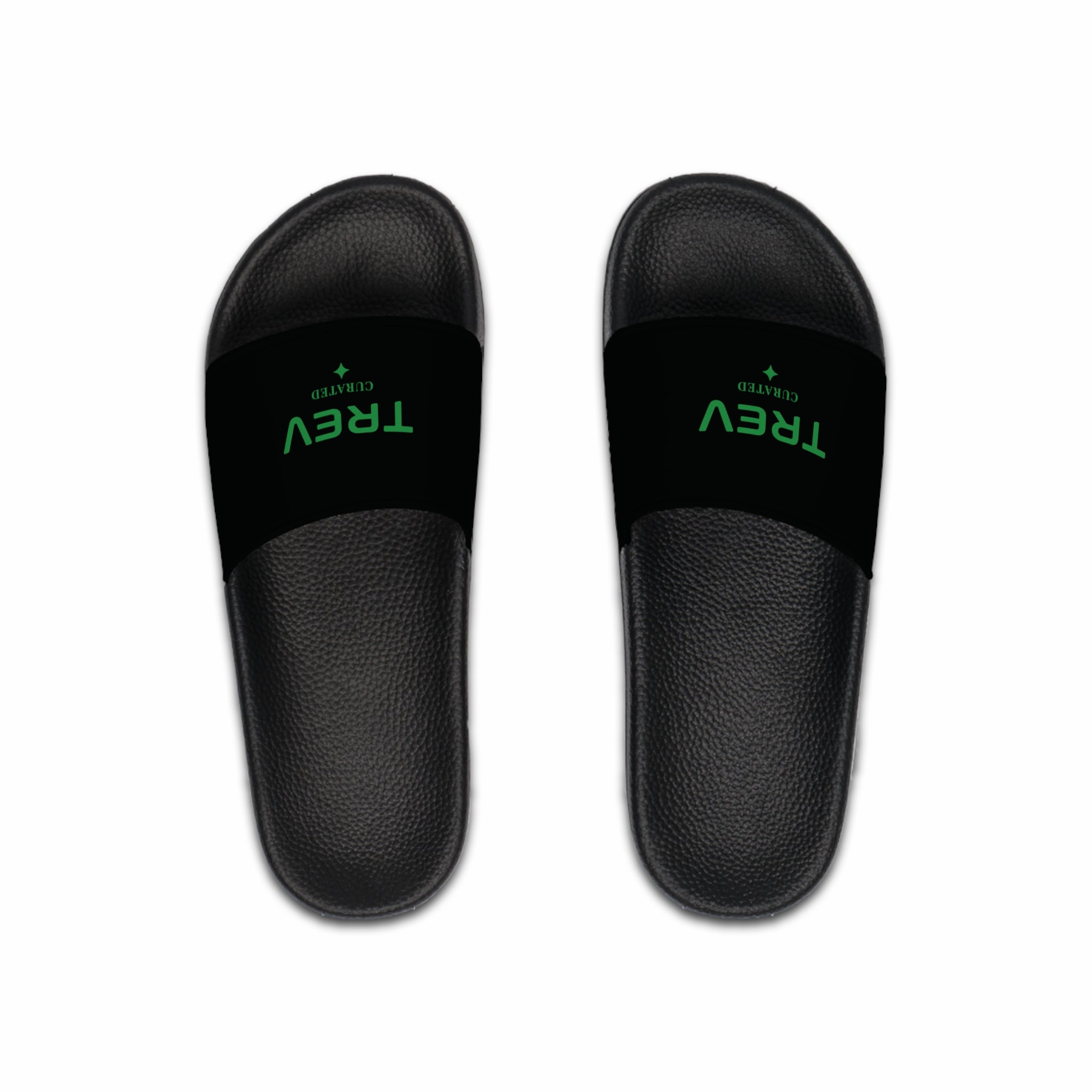Mules TREV noires et vertes pour hommes