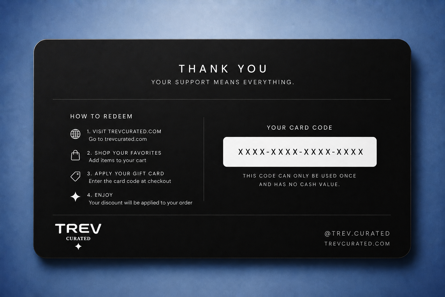 TREV Curated Digital Gift Card