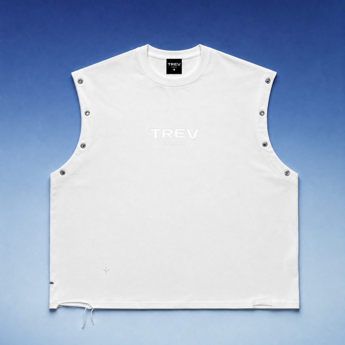TREV Curated Men's Distressed Grommet Eyelet Tank Top
