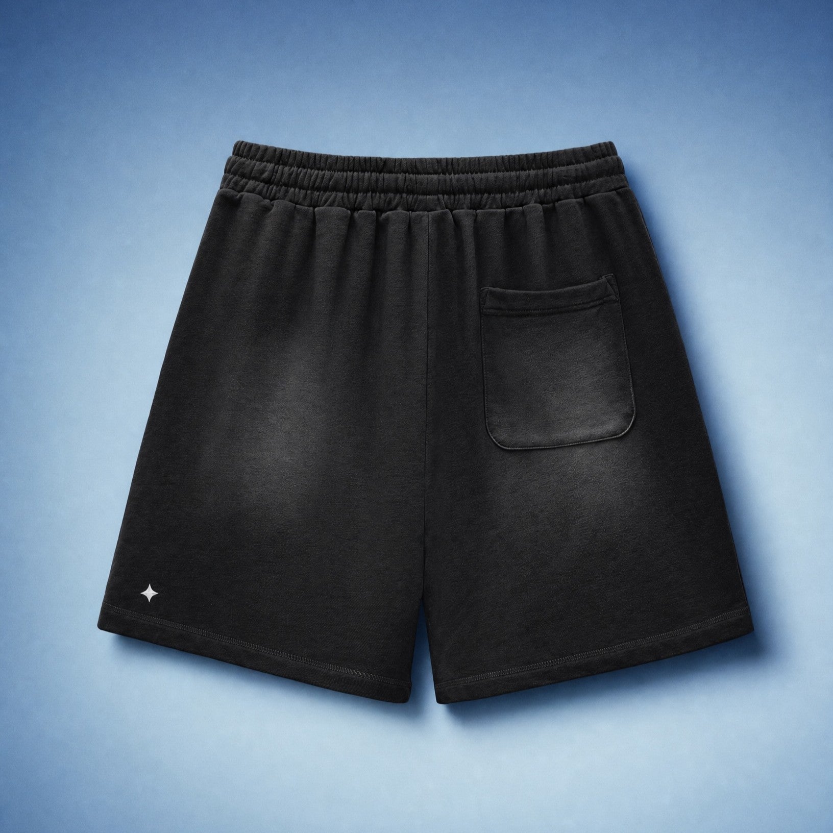 TREV Curated Unisex Club's Owner Sun Fade Raw Edge Short