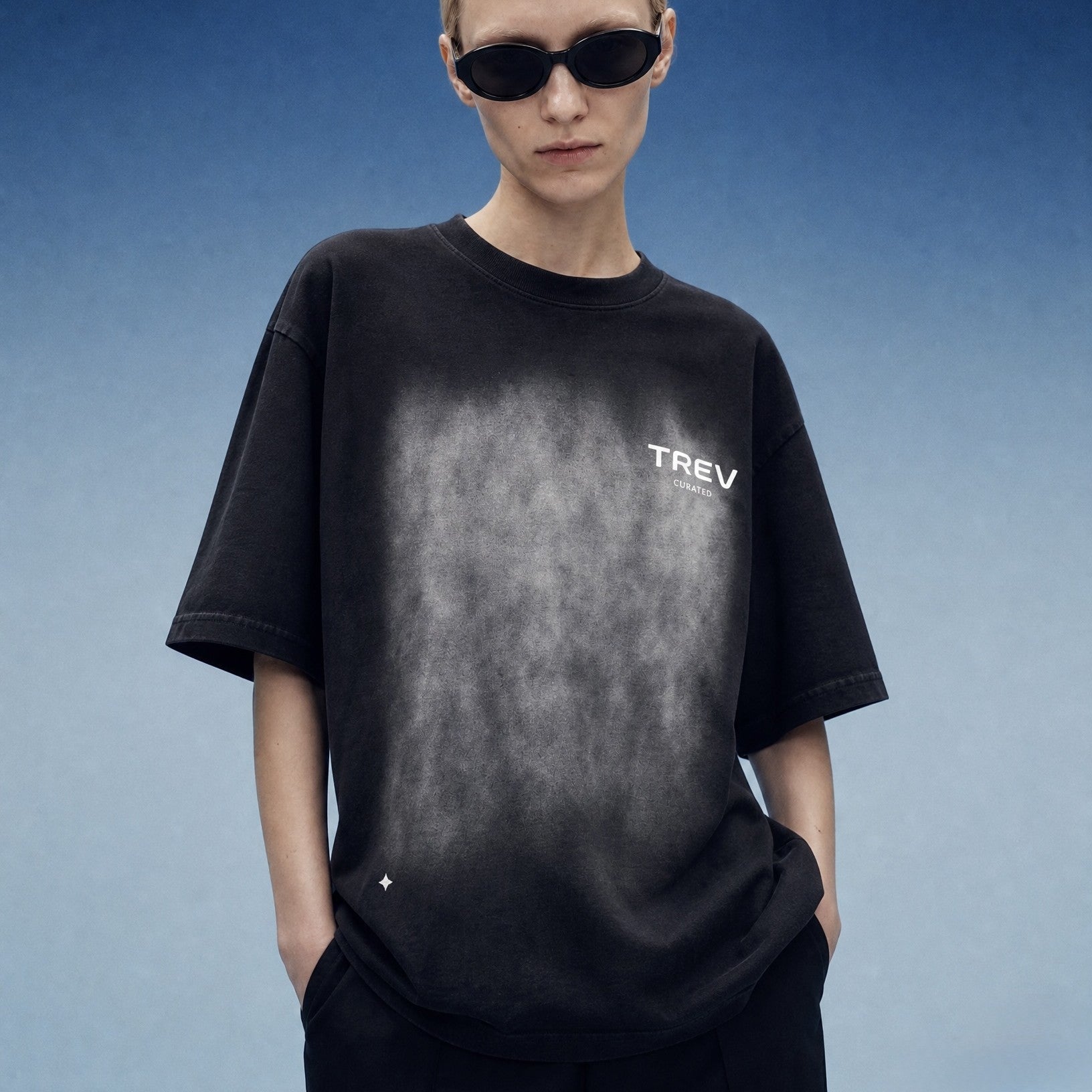 TREV Curated Unisex Club's Owner Vintage Patch Washed T-Shirt