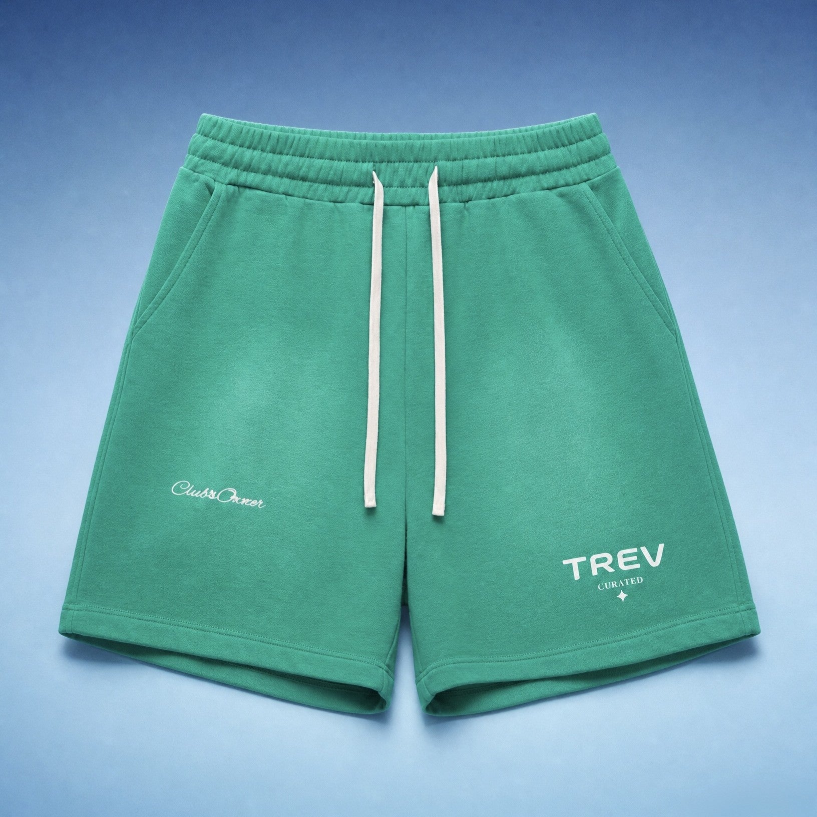 TREV Curated Unisex Club's Owner Sun Fade Raw Edge Short