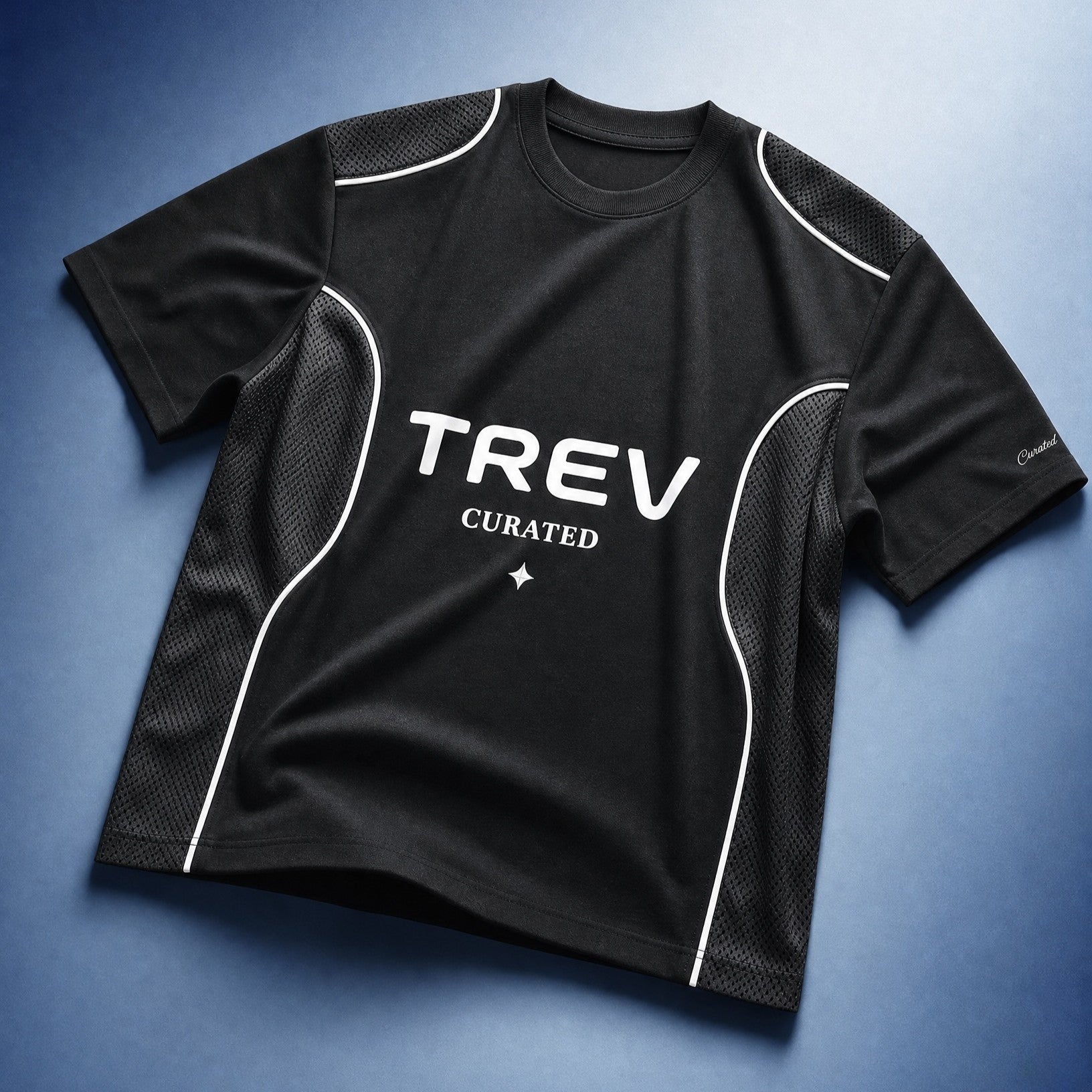 TREV Curated Club's Owner Unisex Air Contrast Panel T-Shirt