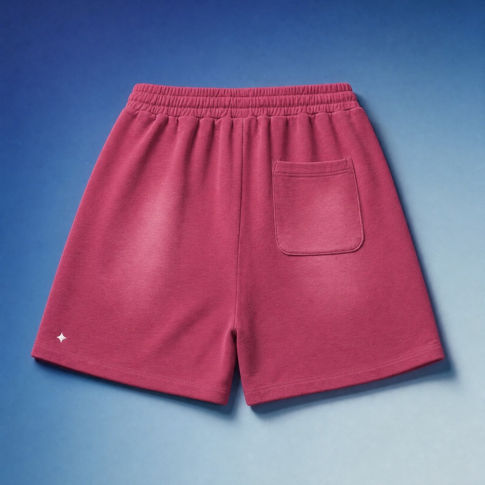 TREV Curated Unisex Club's Owner Sun Fade Raw Edge Short