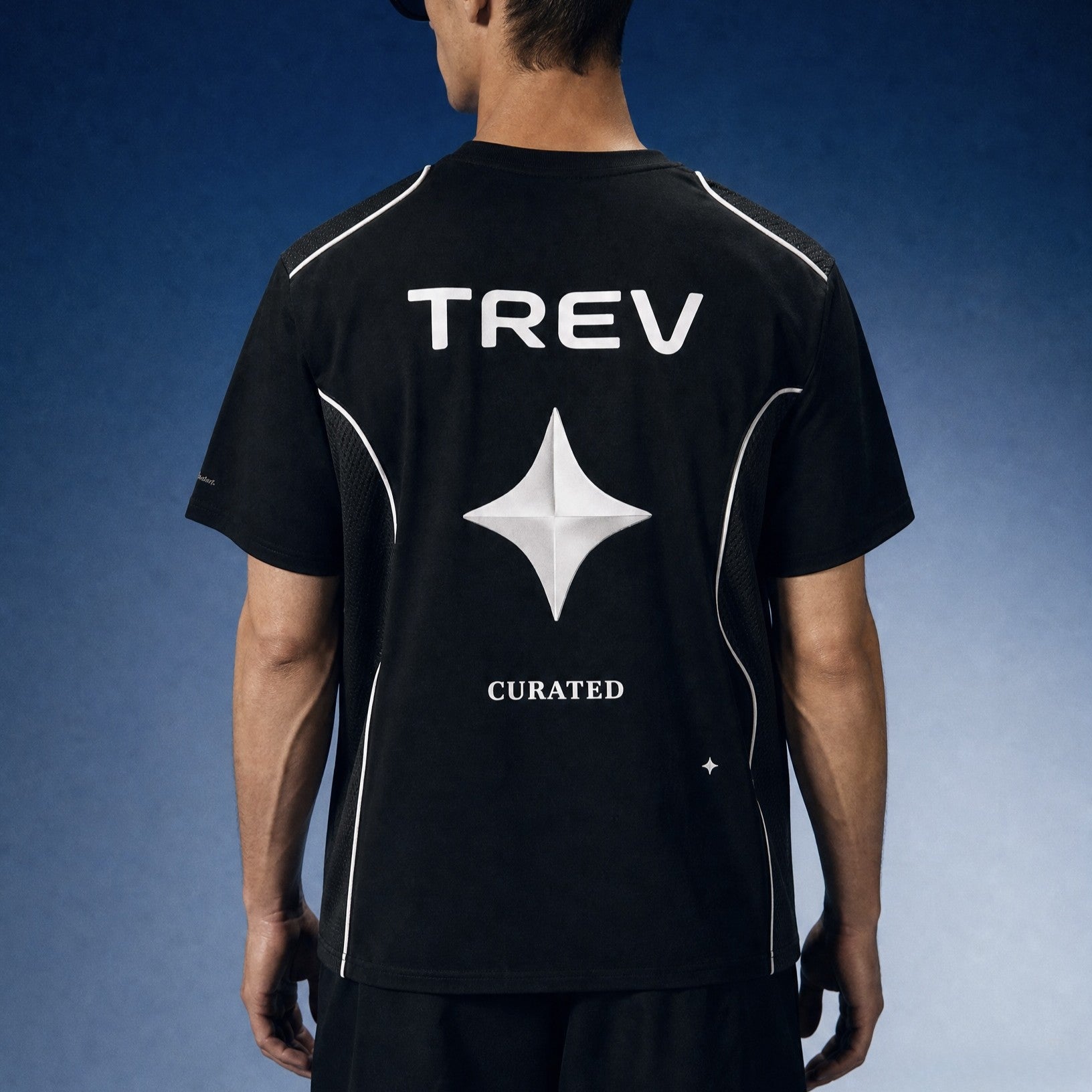 TREV Curated Club's Owner Unisex Air Contrast Panel T-Shirt