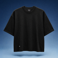 TREV Curated Unisex Black Essential Boxy T-Shirt