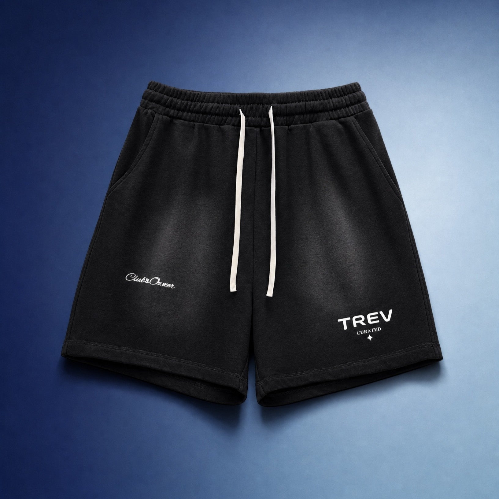TREV Curated Unisex Club's Owner Sun Fade Raw Edge Short