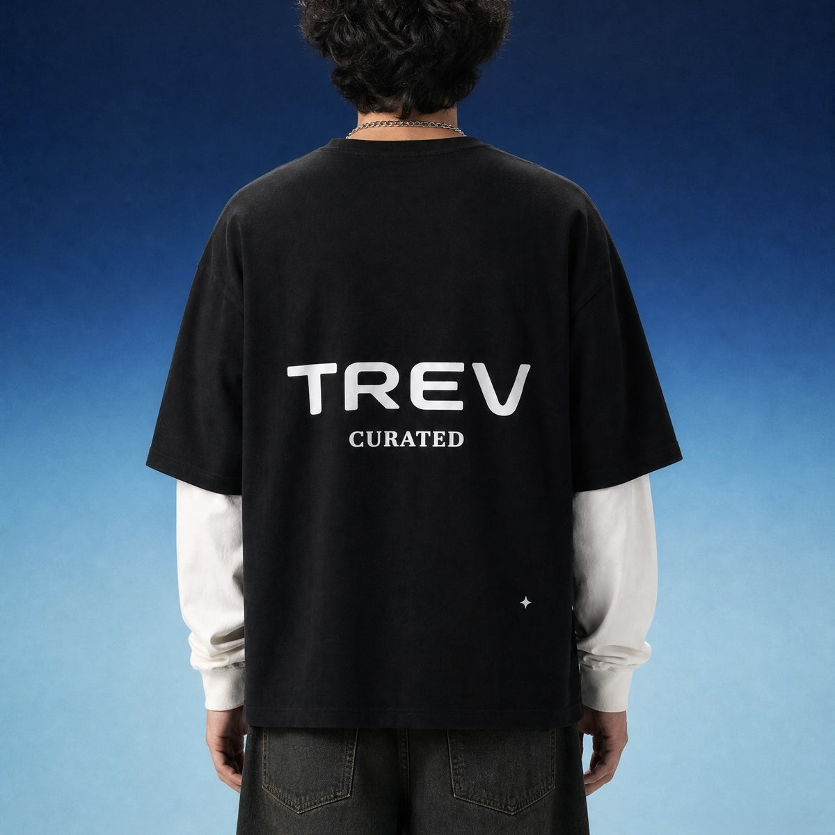 TREV Curated Layered Contrast Long Sleeve T-Shirt