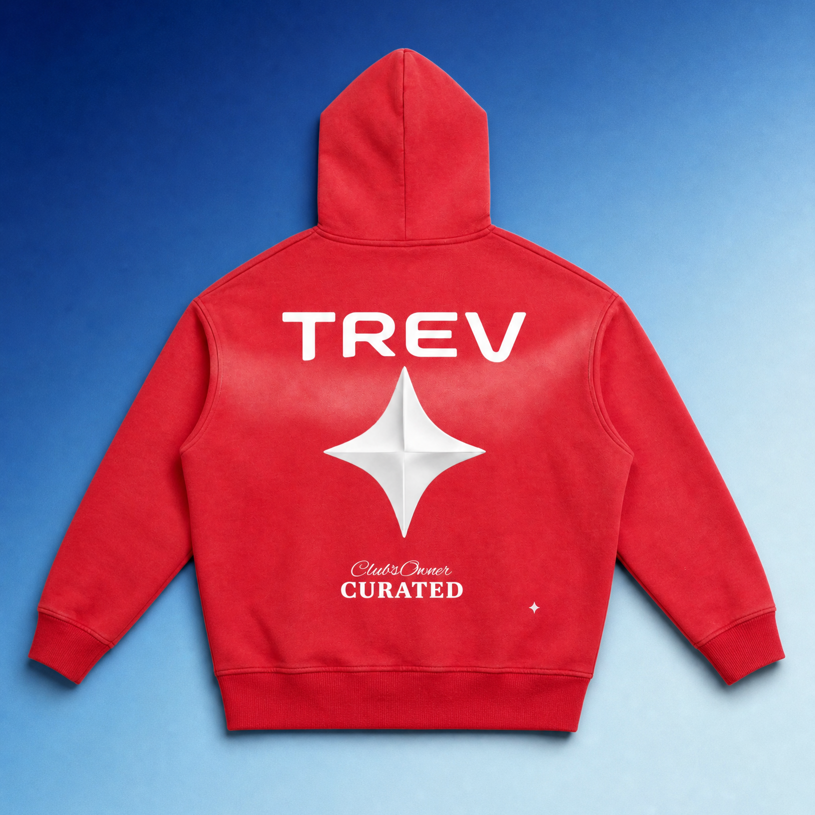 TREV Curated Club's Owner Sunfade Two-way Zipper Boxy Fleece Hoodies