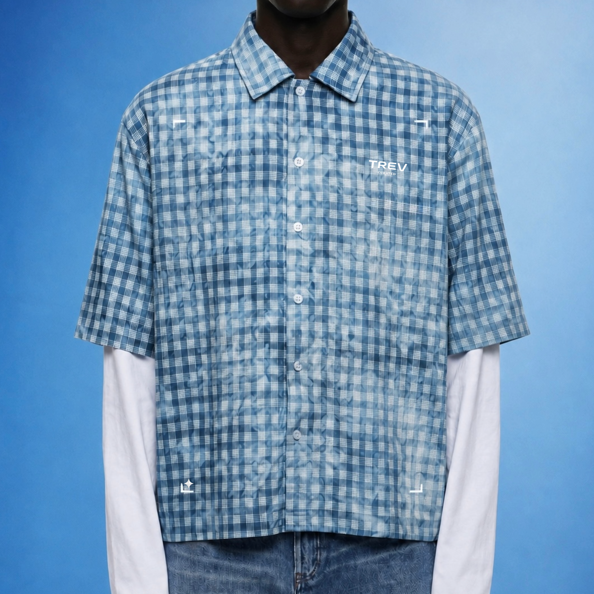 TREV Curated Acid Plaid Layers Sleeves Shirts 2
