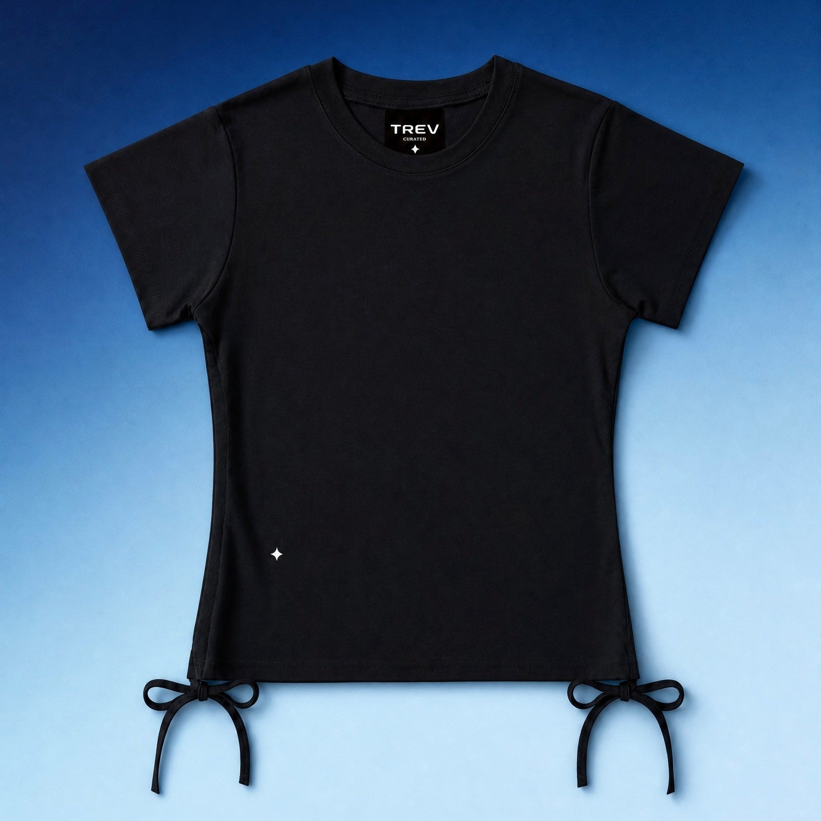 TREV Curated Essential Drawstring Crop T-Shirt 1