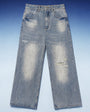 TREV Curated Vintage Wash Distressed Wide Jean 1