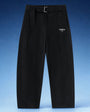 TREV Curated Women's Adjustable Waist Barrel Chino Pants Black Front