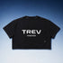 TREV Curated Women's Crop T-Shirts Black Back