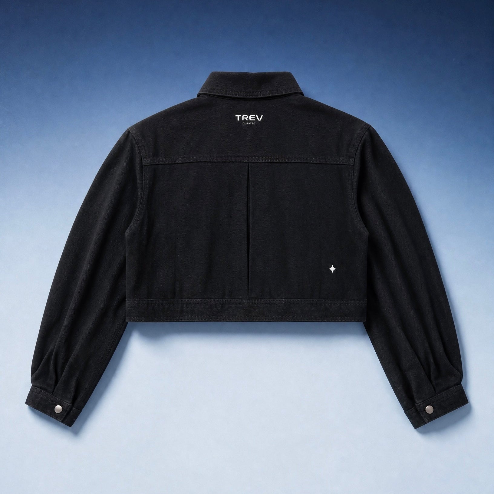 TREV Curated Women’s Crop Trucker Jackets Back