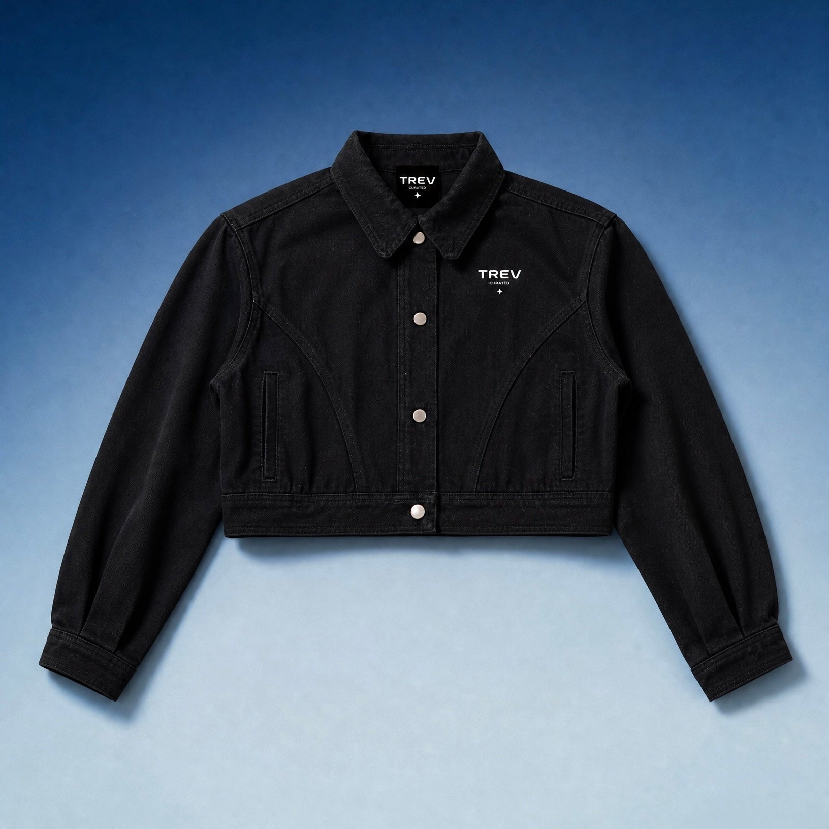 TREV Curated Women’s Crop Trucker Jackets Front