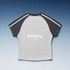TREV Curated Women's Stripes Raglan Sleeve Crop T-Shirts 4