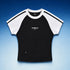 TREV Curated Women's Stripes Raglan Sleeve Crop T-Shirts 6