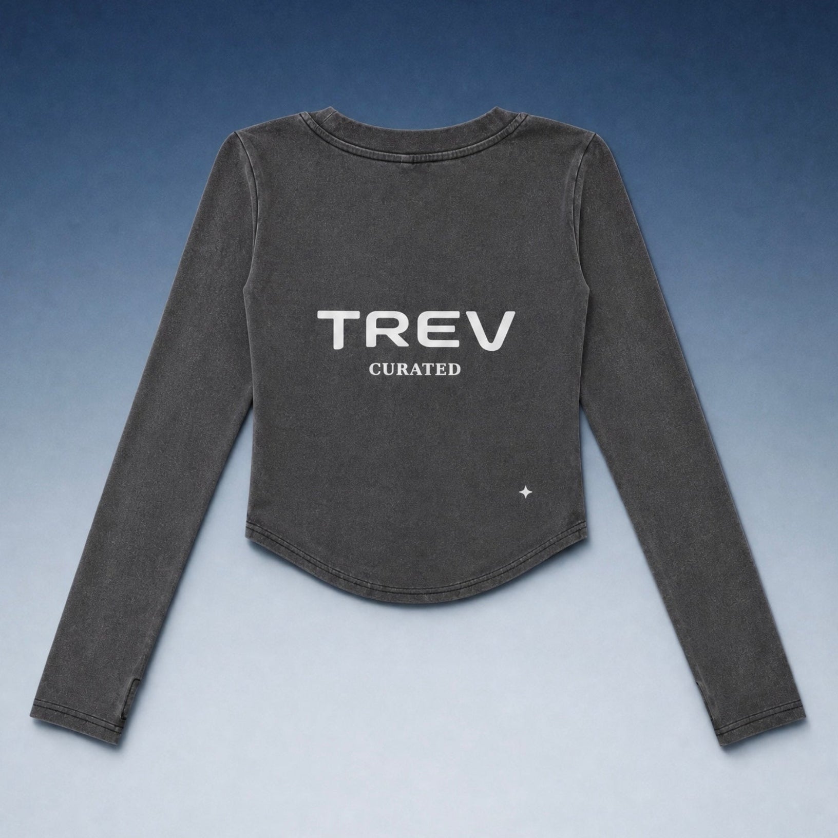 TREV Curated Women’s Vintage Crop Long Sleeve T-Shirts 2