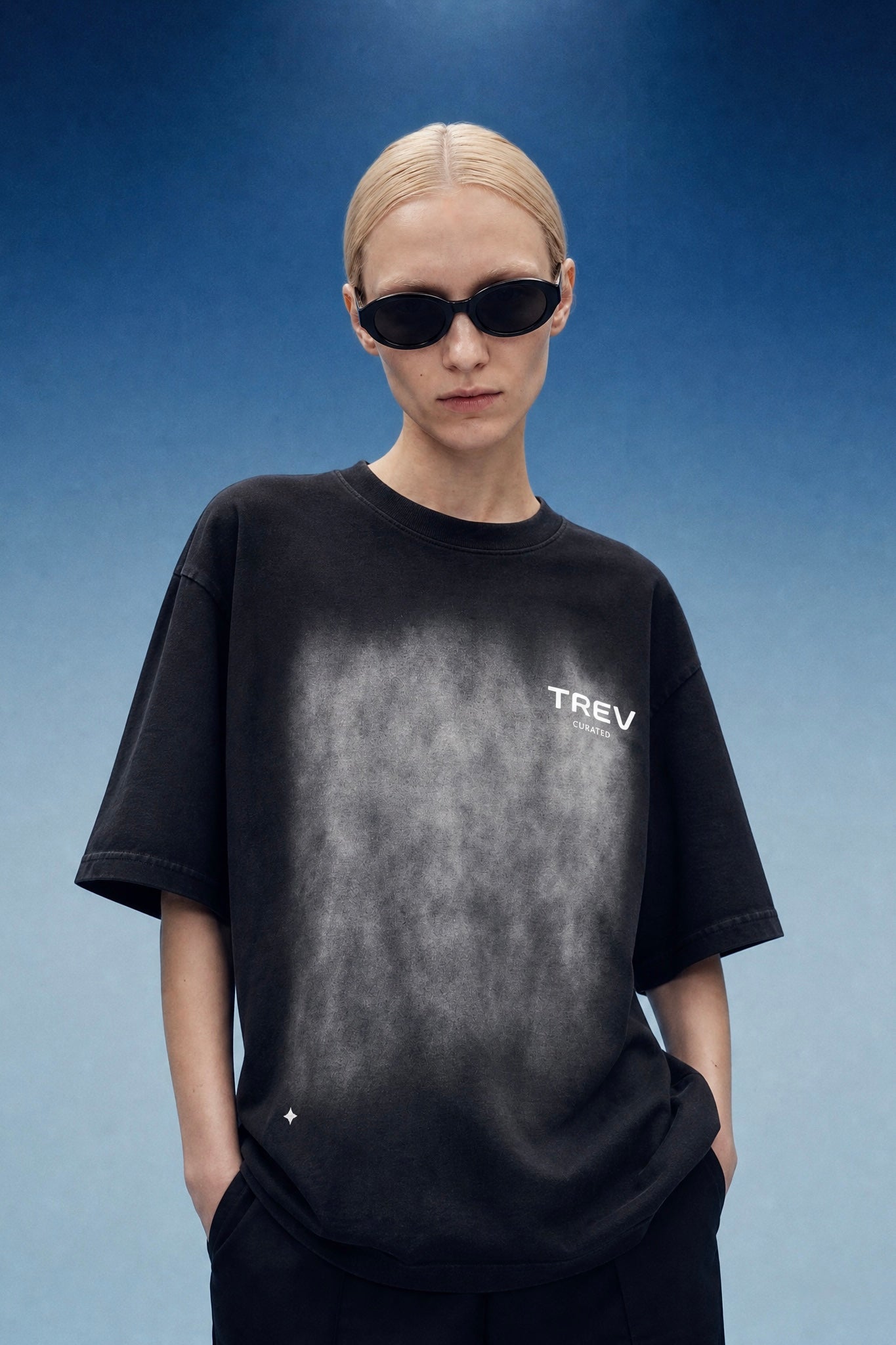 TREV Curated Unisex Club's Owner Vintage Patch Washed T-Shirt