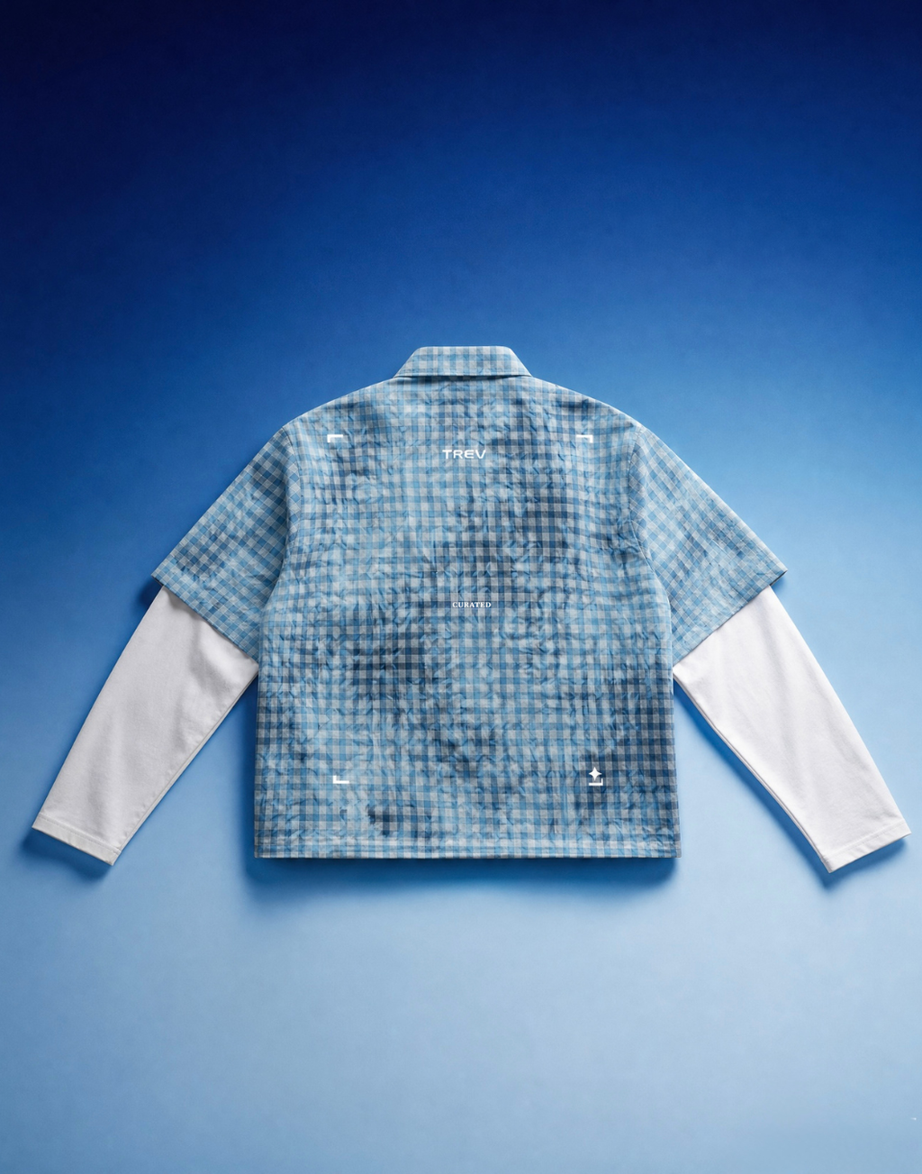 (PRE-ORDER) TREV Curated Unisex Acid Plaid Layers Sleeves Shirts