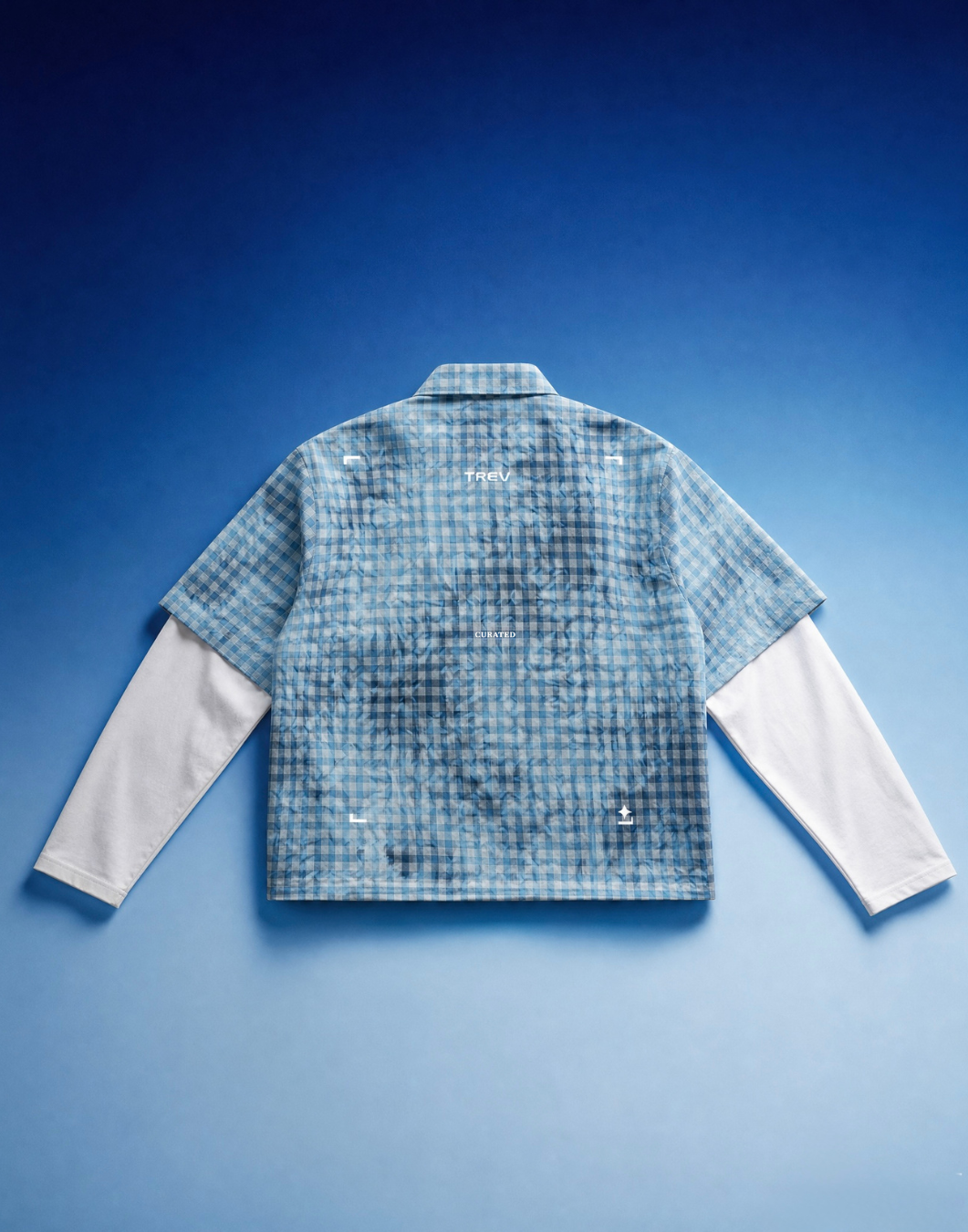 (PRE-ORDER) TREV Curated Unisex Acid Plaid Layers Sleeves Shirts