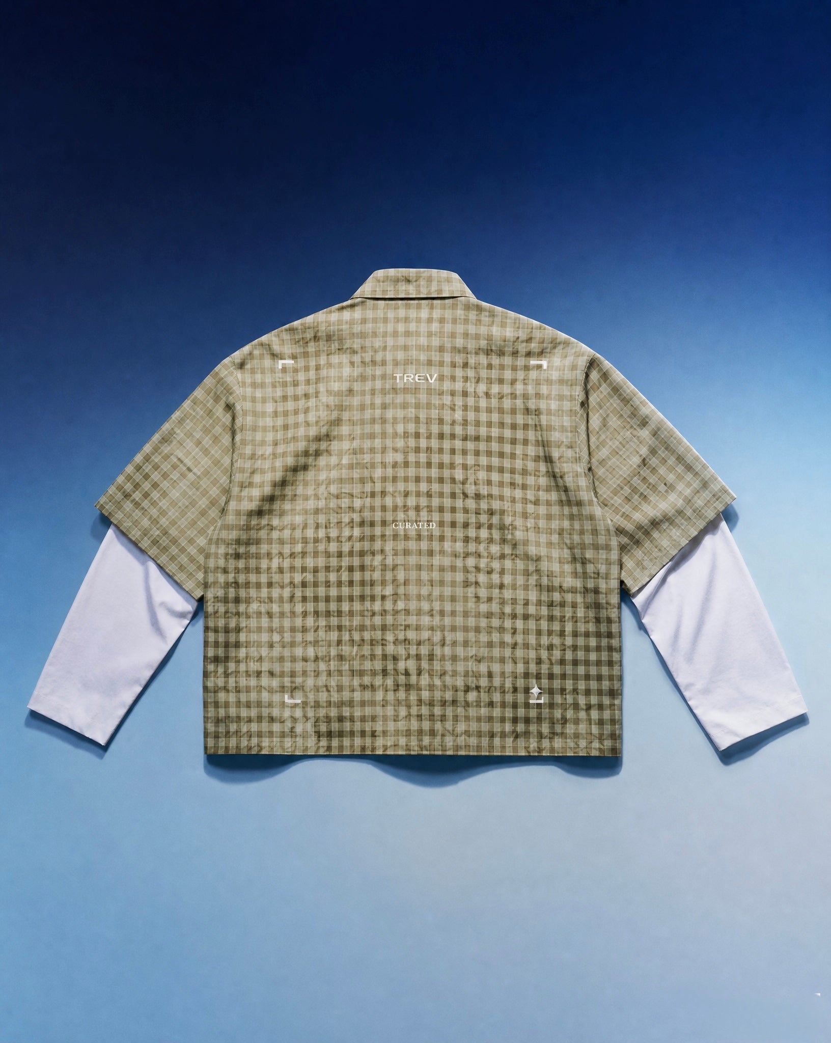 (PRE-ORDER) TREV Curated Unisex Acid Plaid Layers Sleeves Shirts