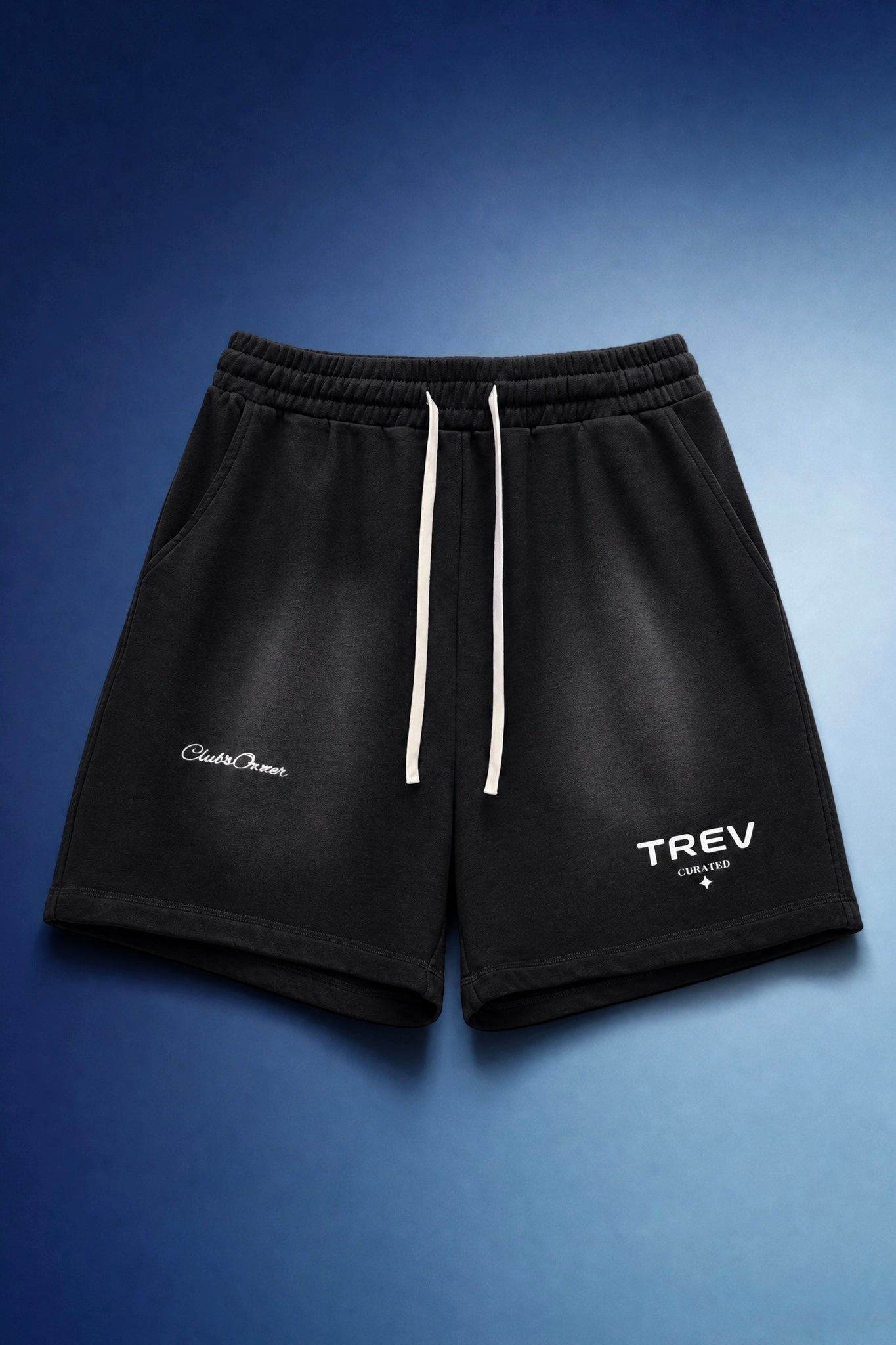 TREV Curated Unisex Club's Owner Sun Fade Raw Edge Short