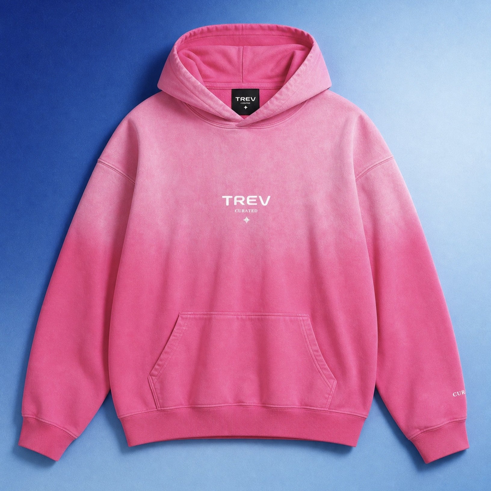 TREV Curated Unisex Heavyweight Sunfade Oversized Hoodies